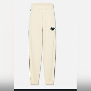Timberland Cream Sweatpants with Logo Patch